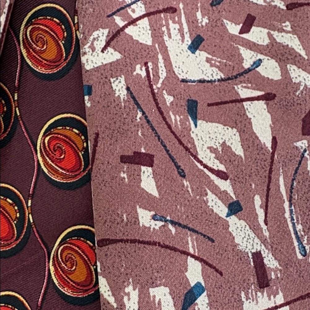 VINTAGE Valentino Garavani  Abstract Print Tie